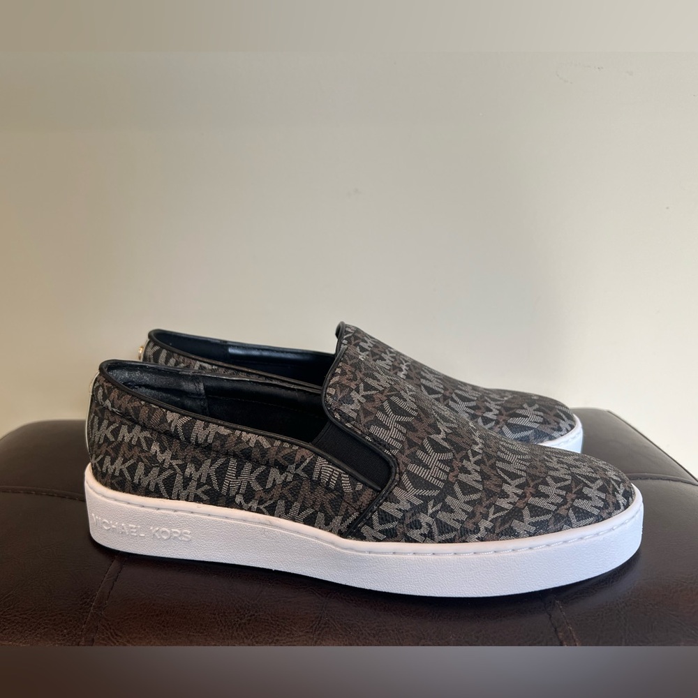 NEW! Michael Kors Keaton Slip-On Logo Sneakers